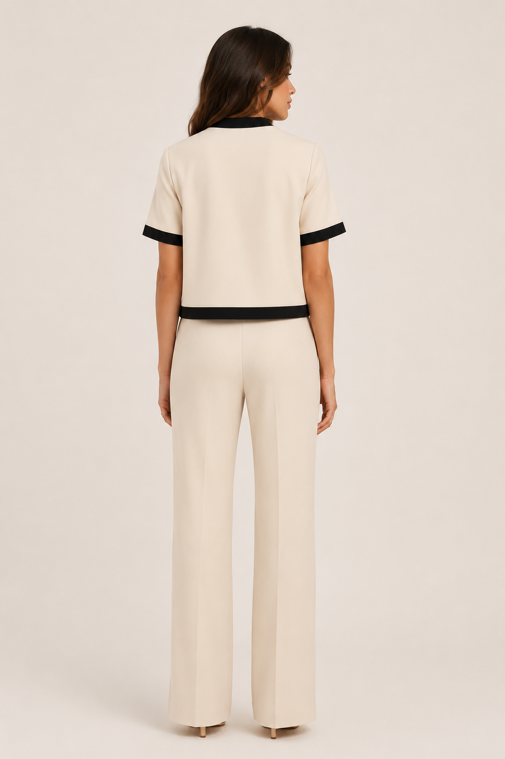 Suit black white