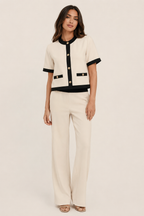 Suit black white