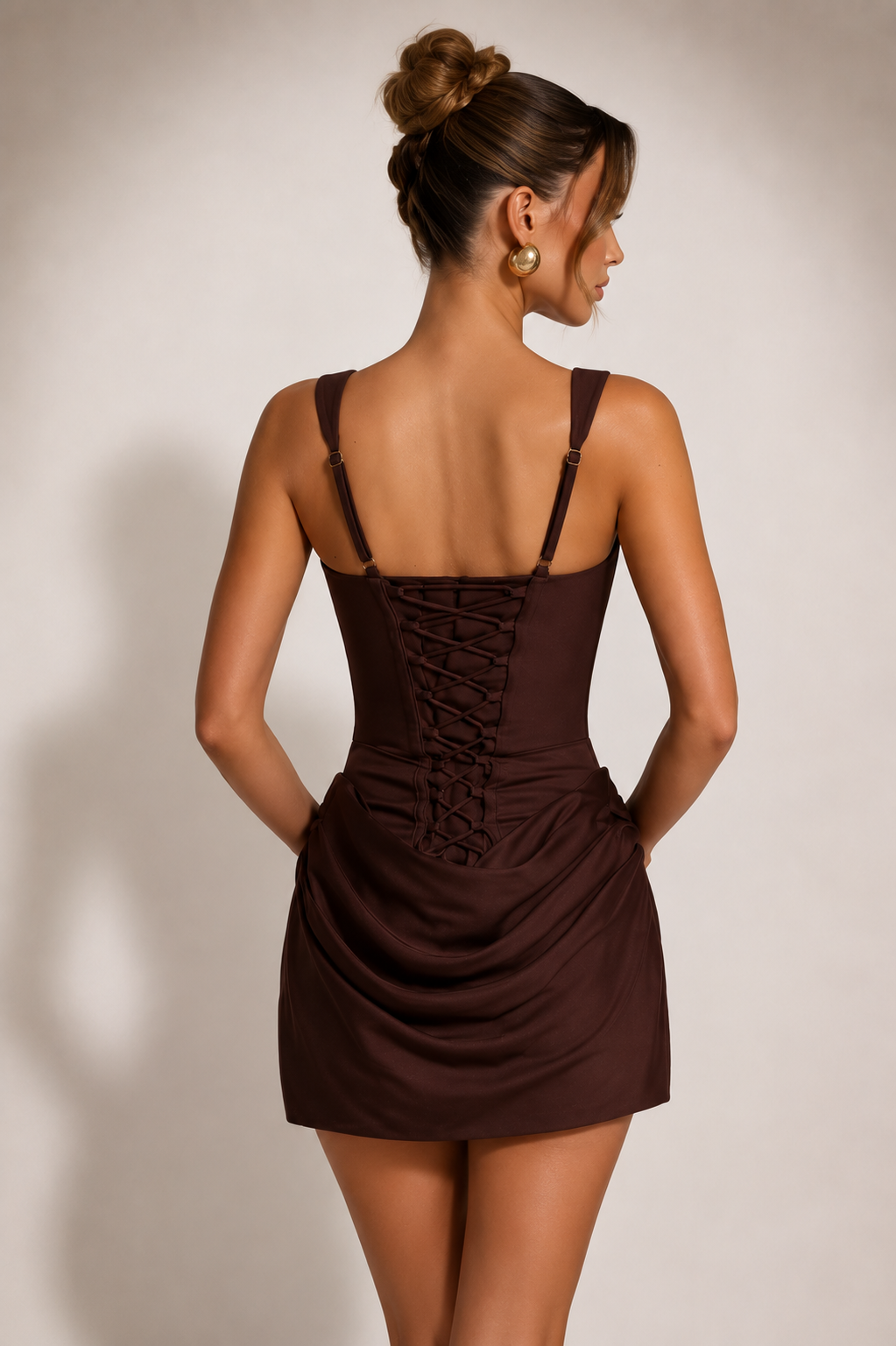 Jada dress brown