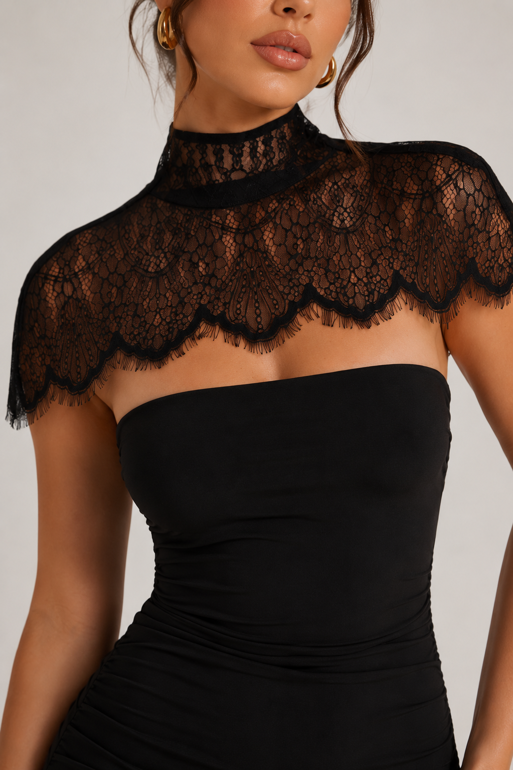 Lace dress black