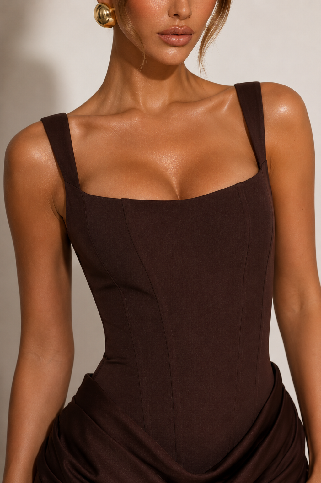 Jada dress brown